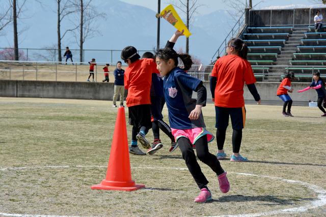 コート内を駆け回る選手たちの写真