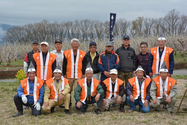 (写真)狼煙リレーに参加した大垈地区のみなさん