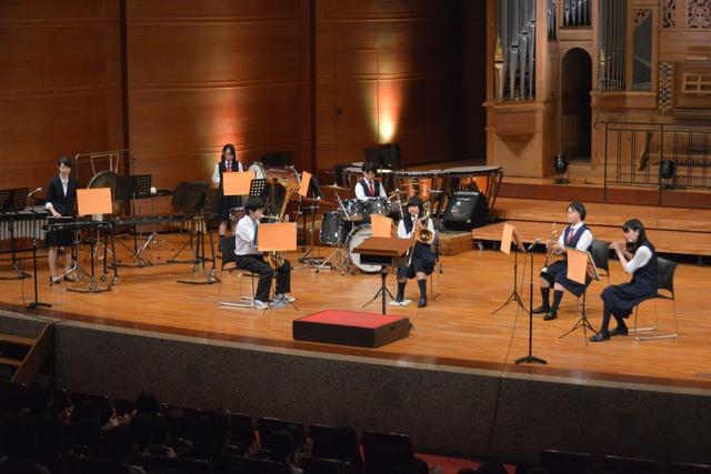 (写真)農林高等学校吹奏楽部の演奏の様子