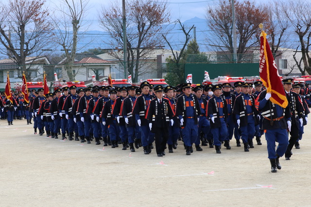 平成31年甲斐市消防団出初式