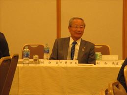 全国市長会に副会長として参加する市長の様子