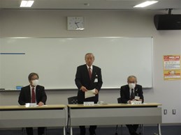 峡中広域シルバー人材センター理事会での市長の写真