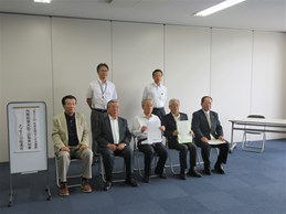 社会を明るくする運動内閣総理大臣・県知事メッセージ伝達式での市長の写真