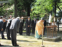 大弐学問祭での市長の写真