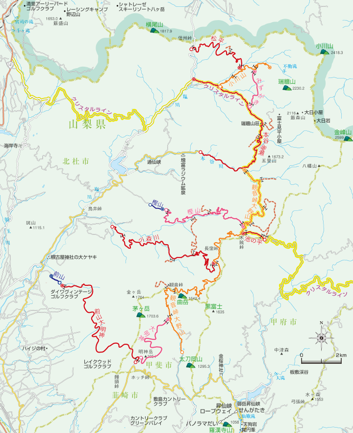 県営林道規制図面
