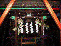 神明神社本殿、附、棟礼2枚の写真