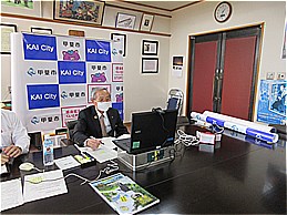 全国市長会関東支部役員会での市長の写真