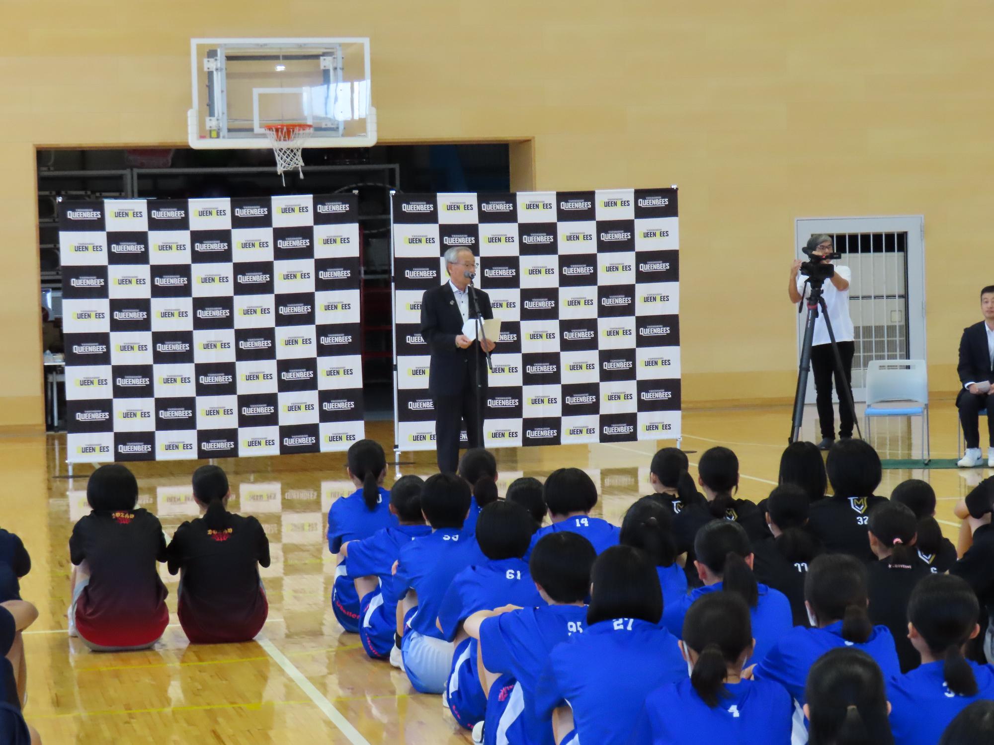 日本航空学園バスケットボールクリニック