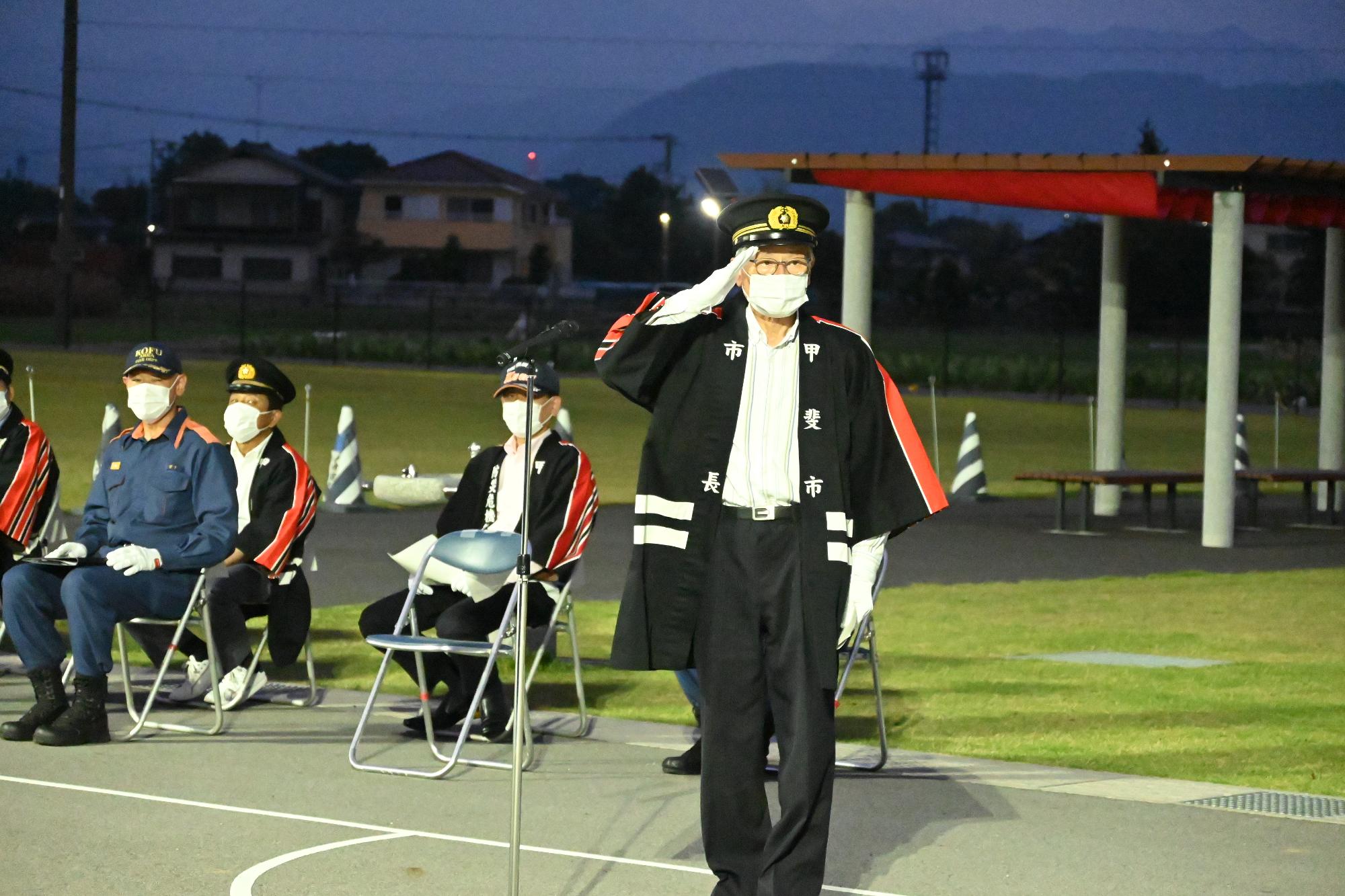 消防訓練総見の写真