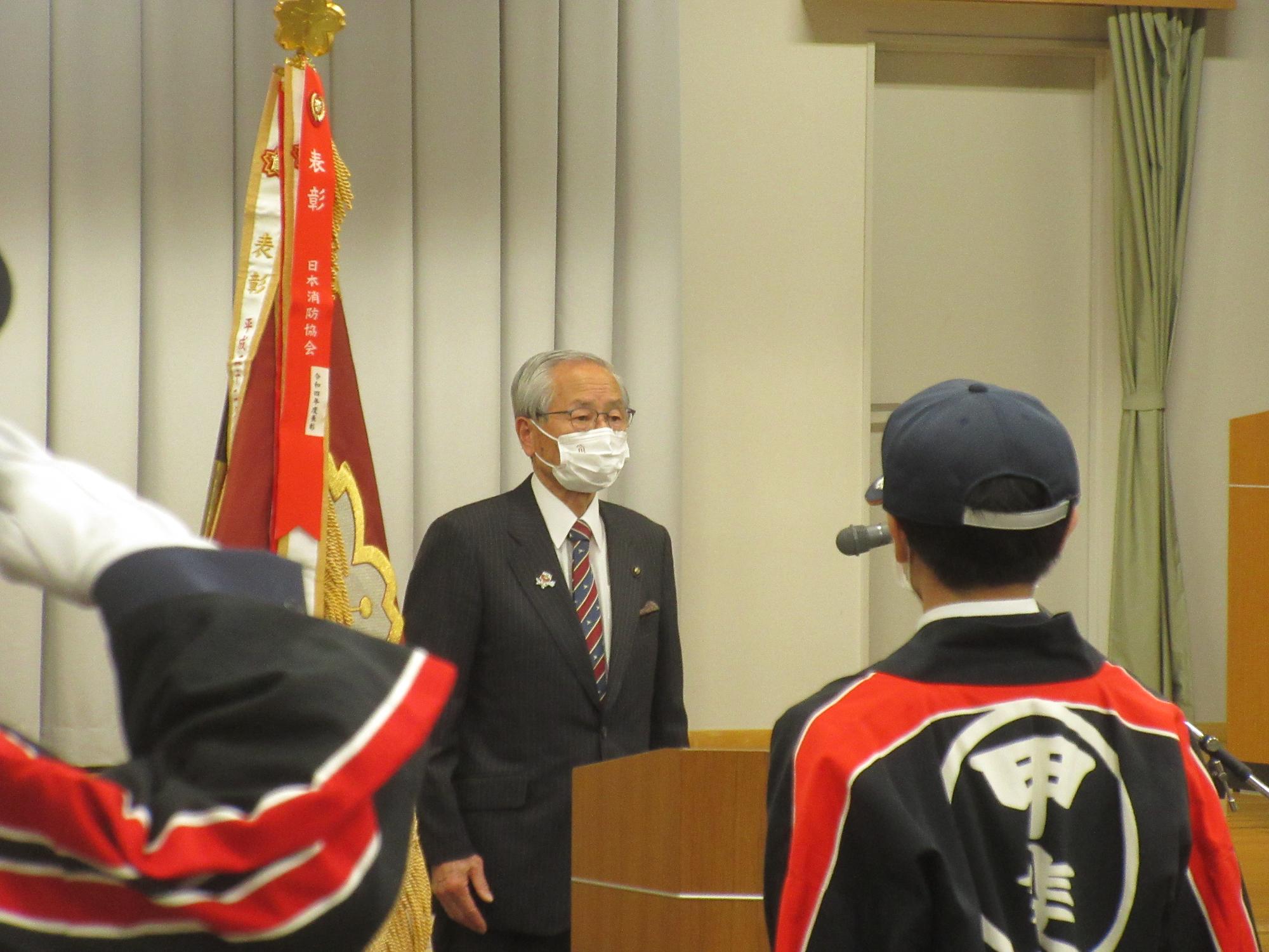 R5消防団辞令交付式の写真