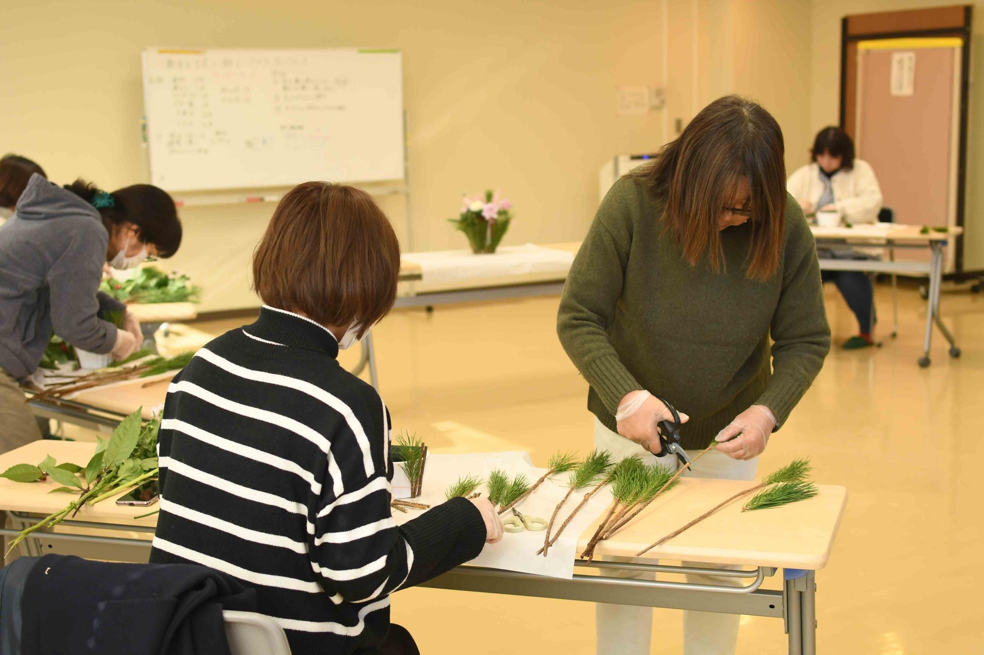 20231226フラワーアレンジメント6