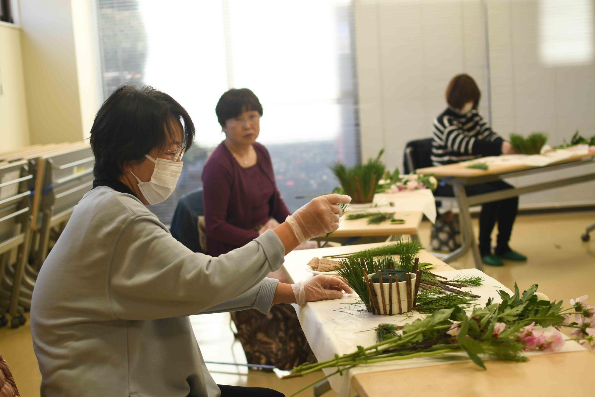 20231226フラワーアレンジメント10