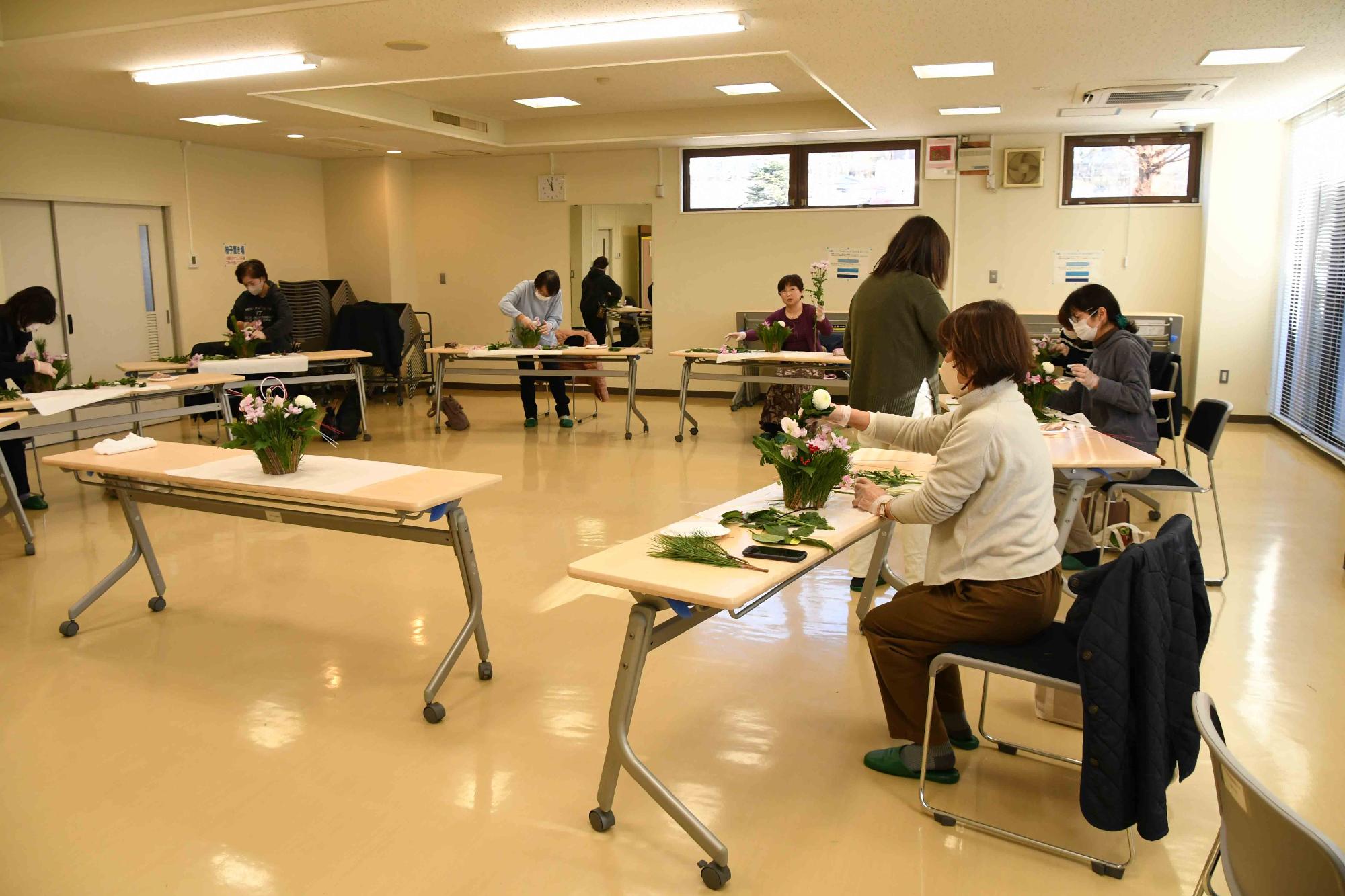 20231226フラワーアレンジメント21