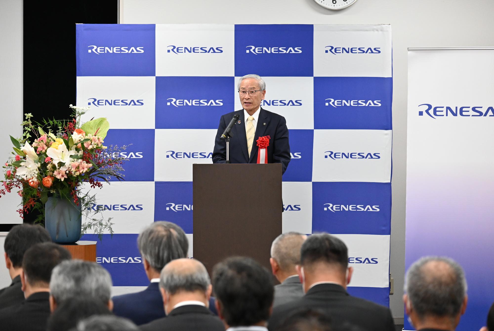 ルネサスエレクトロニクス甲府工場開所式の写真