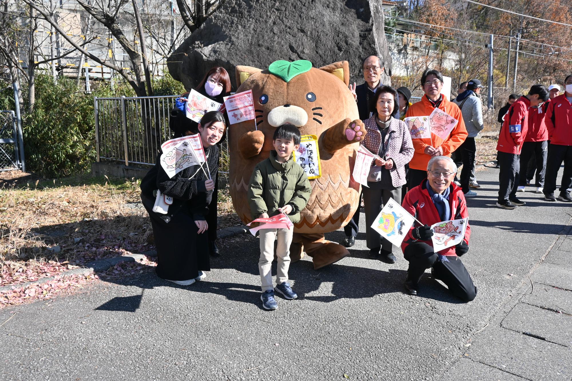 第61回山梨県一周駅伝競走大会応援の写真