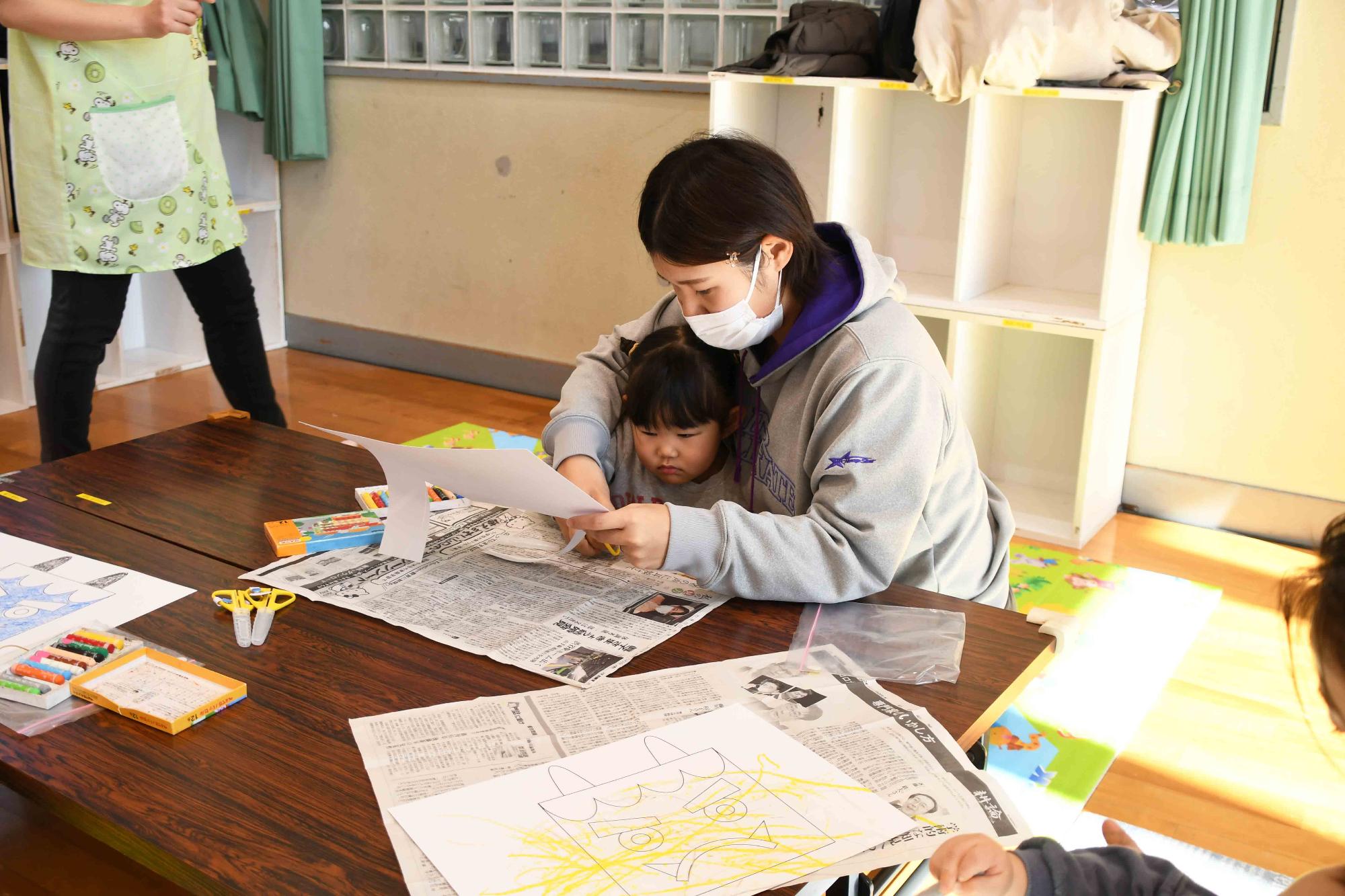 20230130竜王北児童館節分製作5