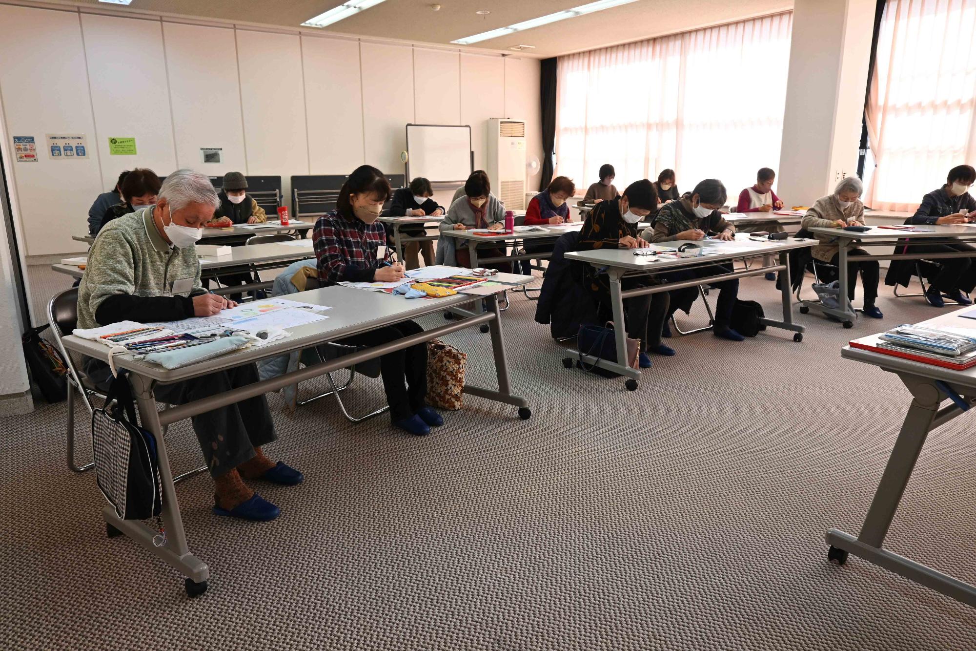 大人のぬり絵教室1