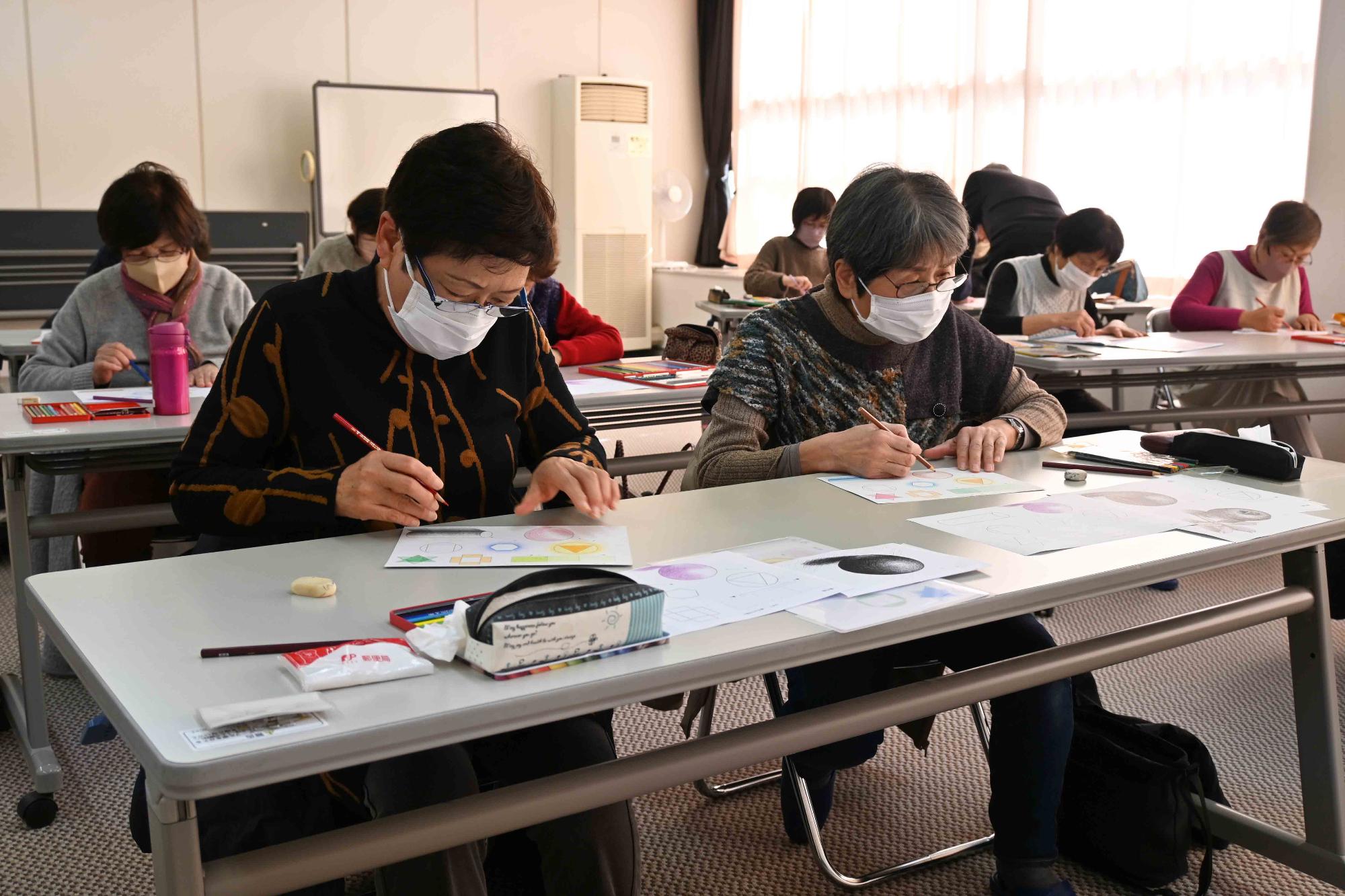 大人のぬり絵教室5