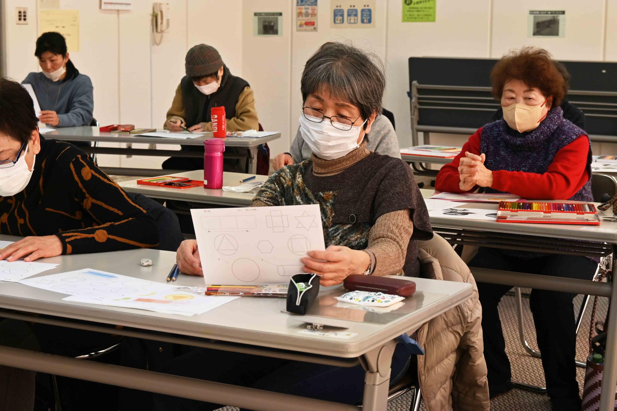 大人のぬり絵教室13