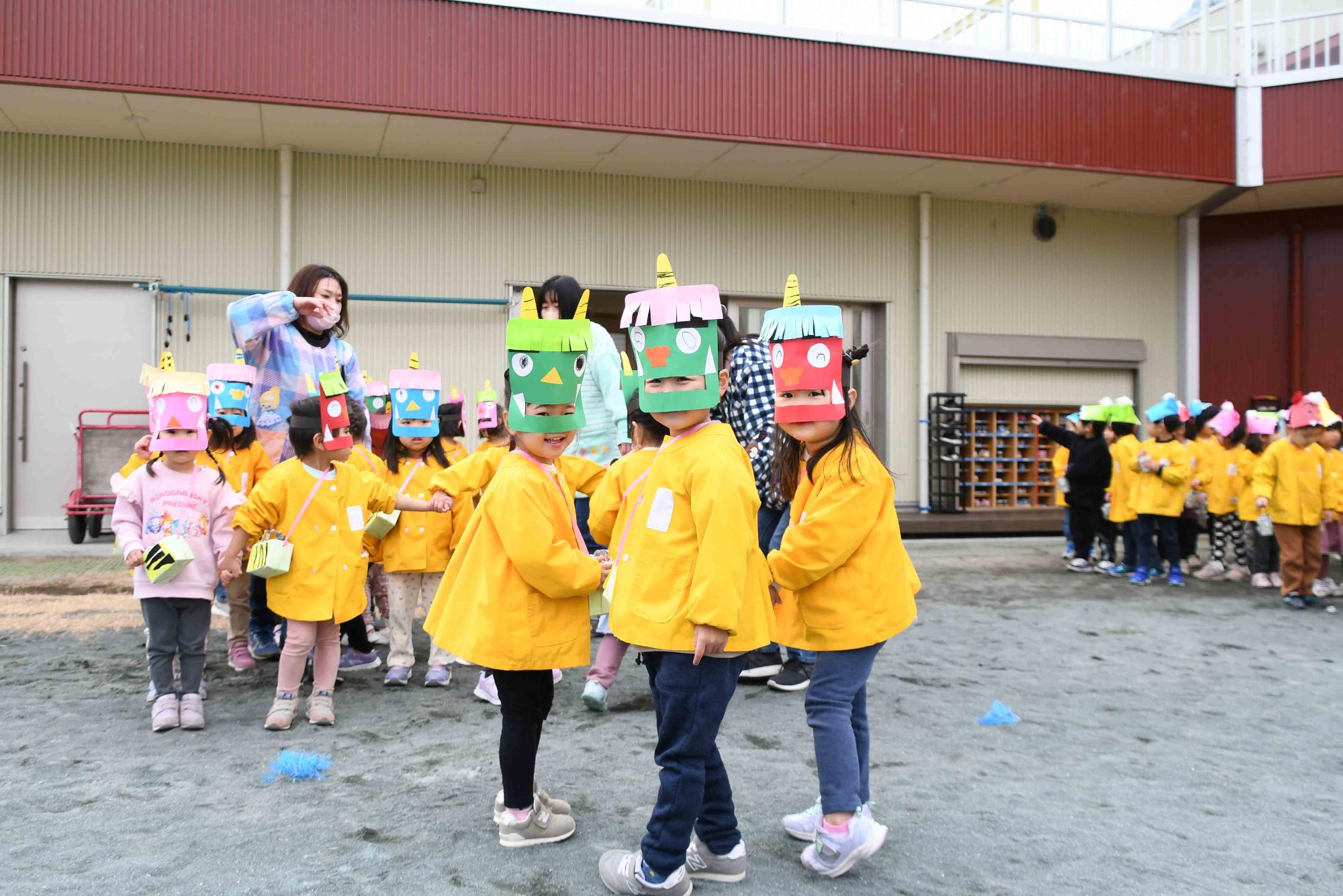 20240202竜王北保育園豆まき集会1