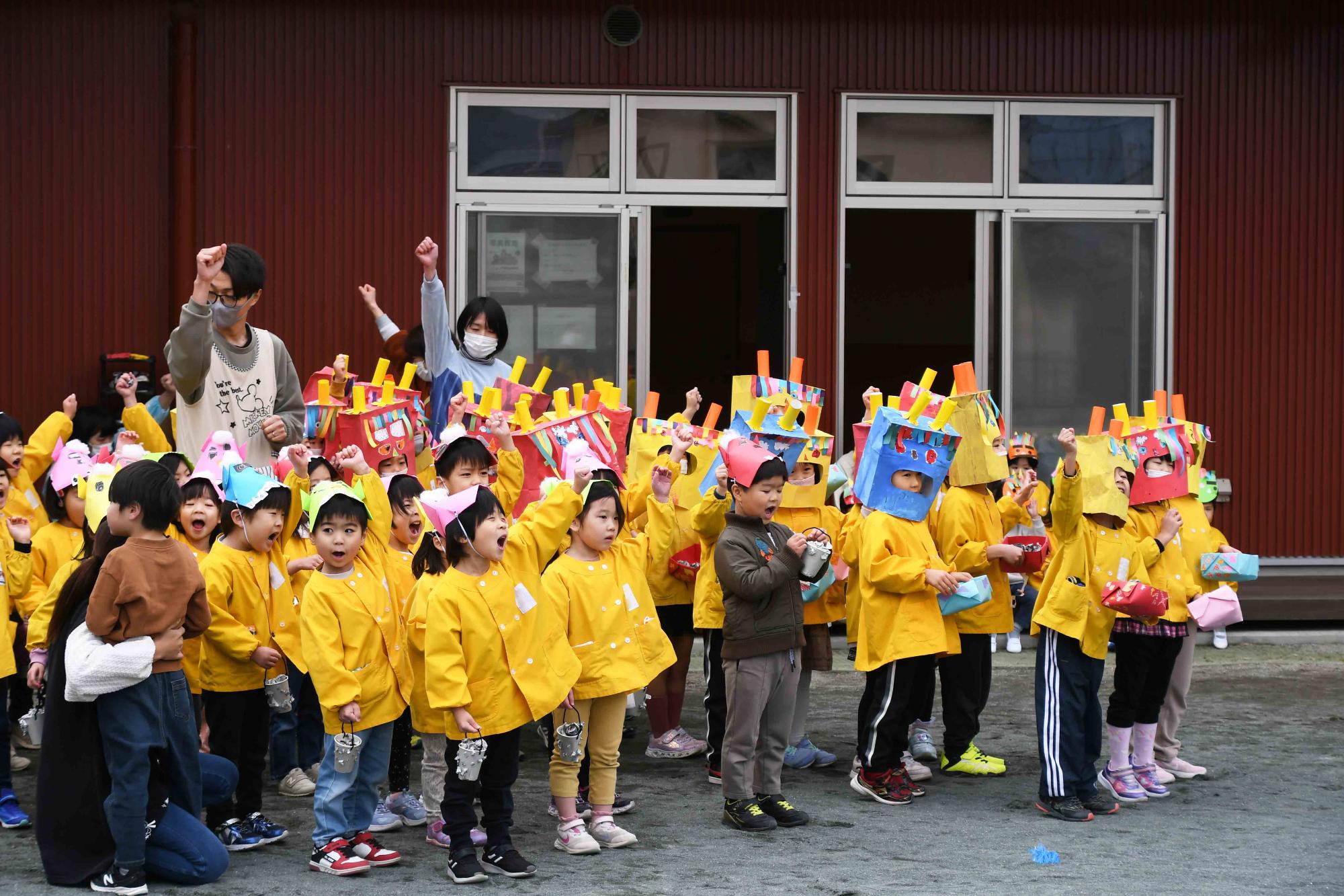 20240202竜王北保育園豆まき集会3