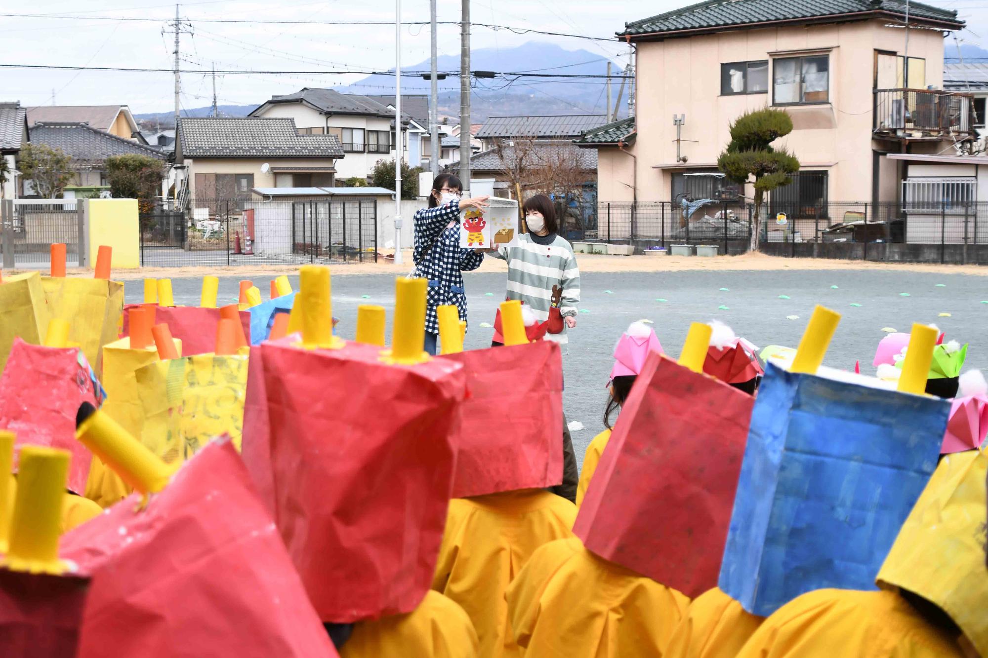 20240202竜王北保育園豆まき集会4