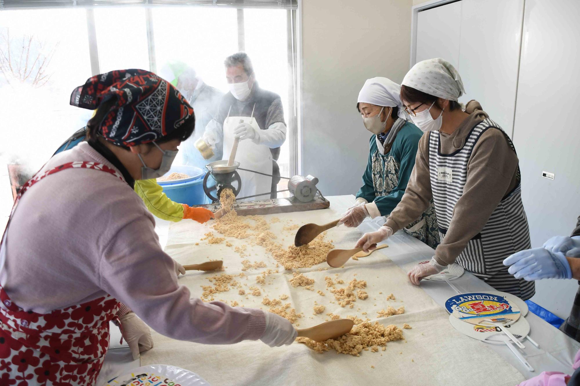 20240209ゆうのう敷島みそ作り体験1