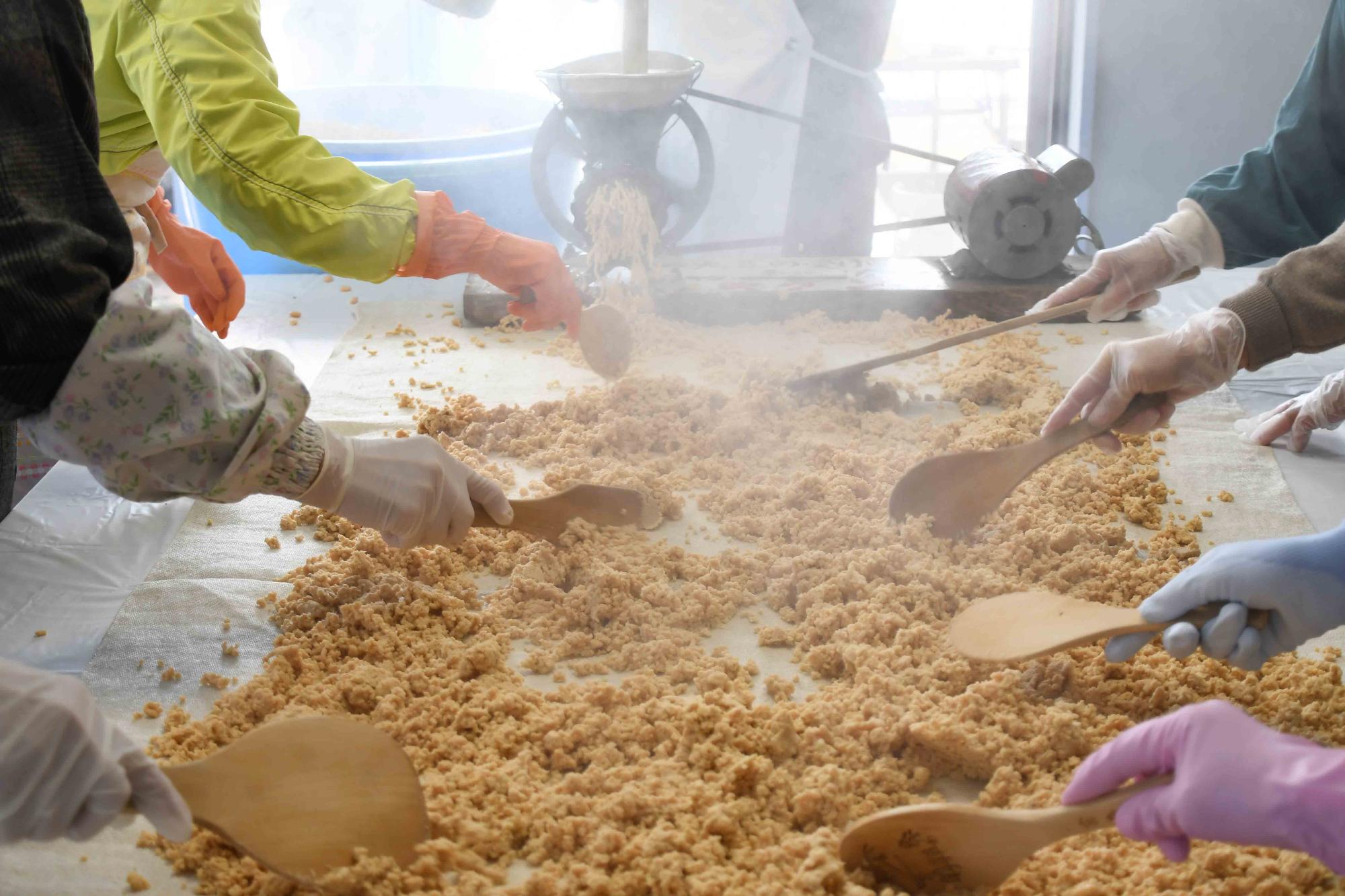 20240209ゆうのう敷島みそ作り体験2