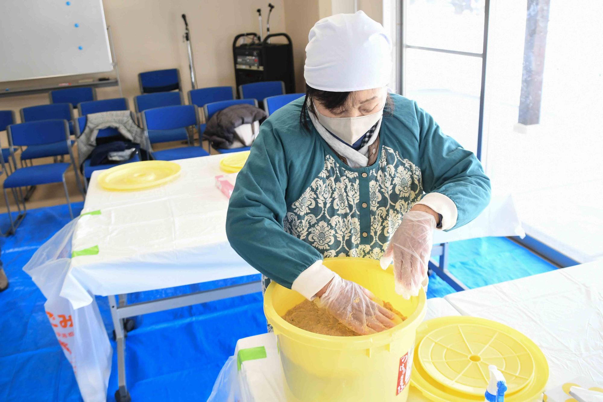 20240209ゆうのう敷島みそ作り体験11