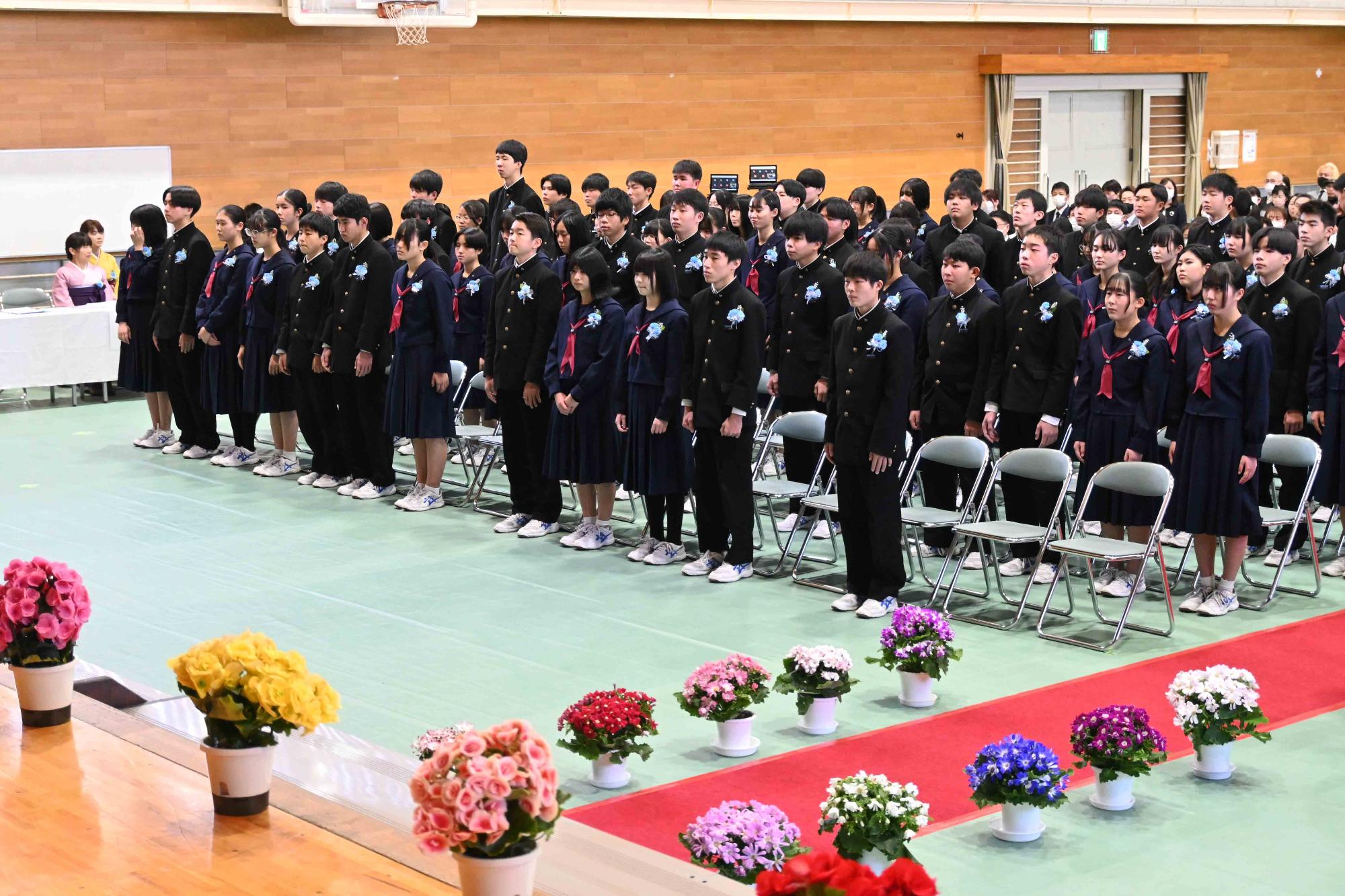 敷島中卒業式12