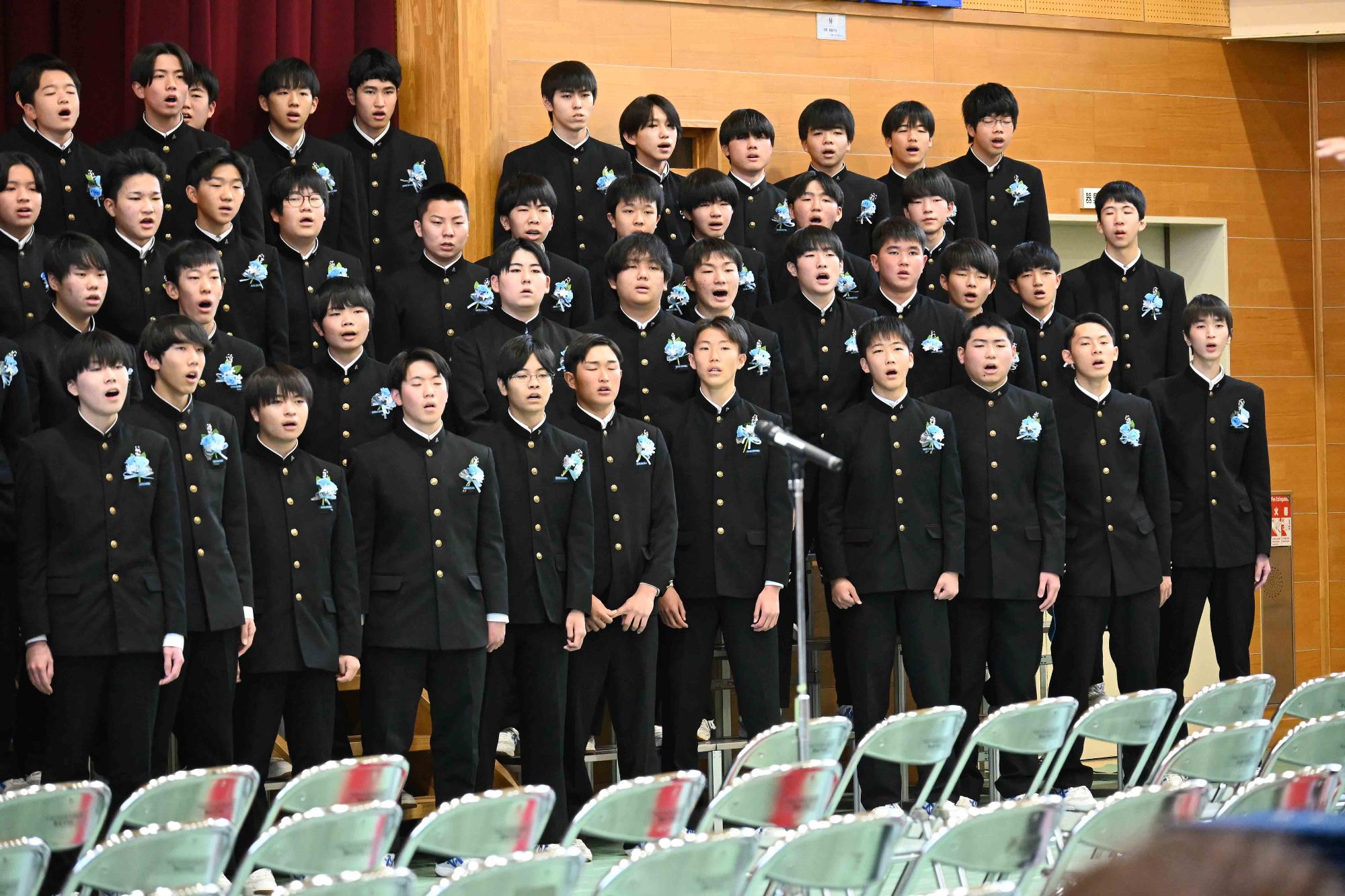 敷島中卒業式16