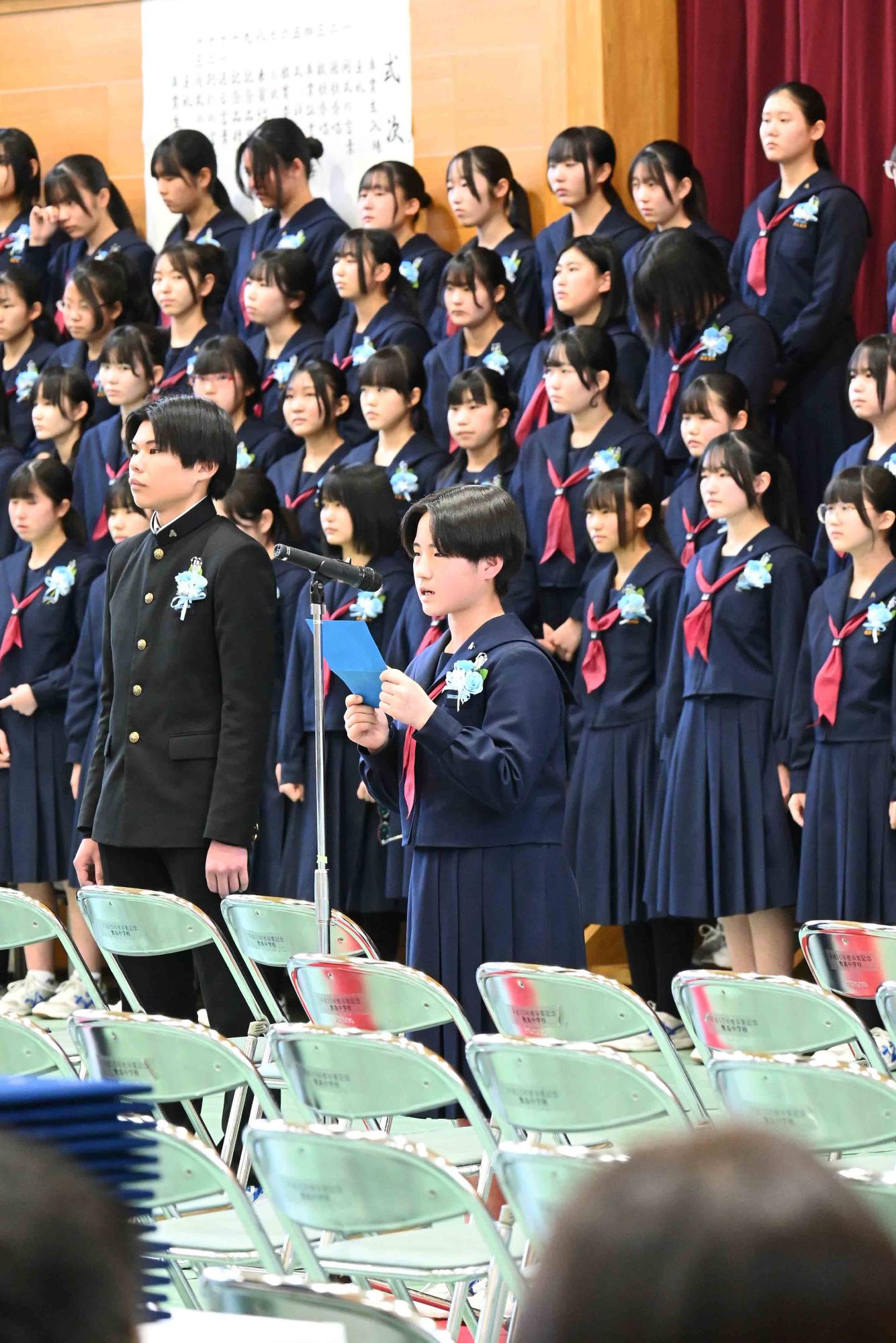 敷島中卒業式21