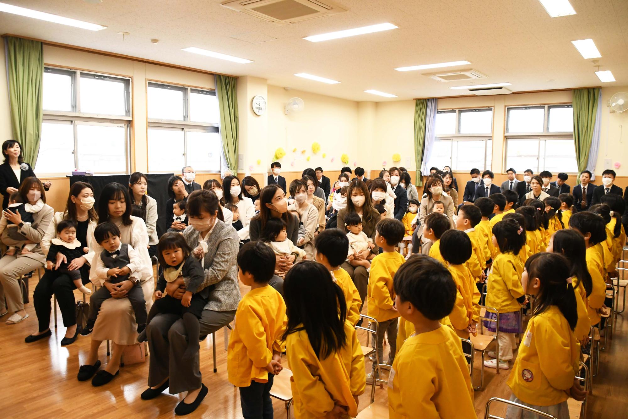 20240403竜王北保育園入園式7