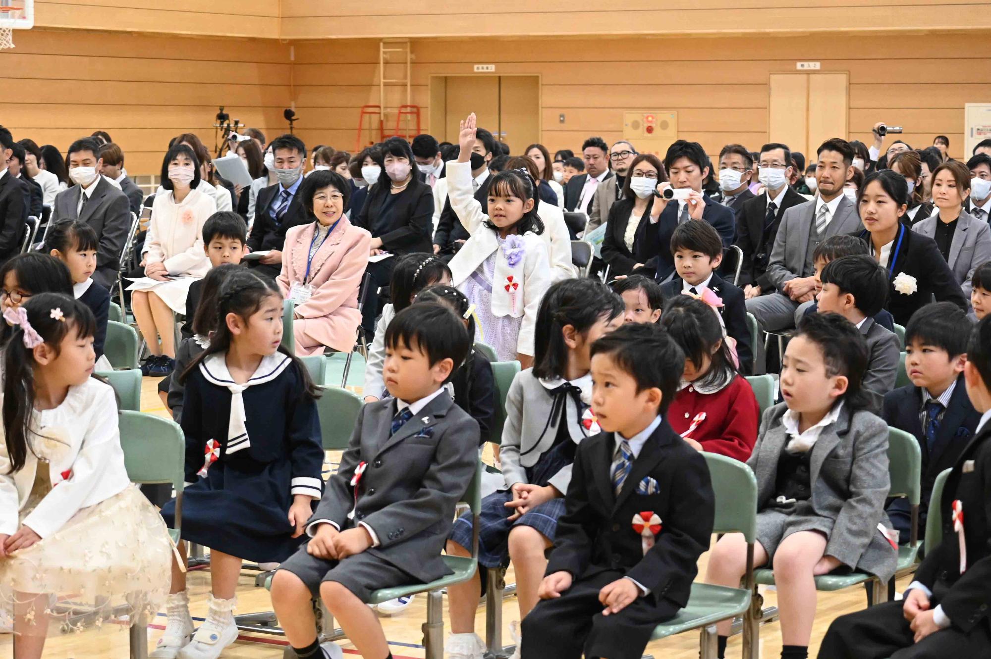 敷島南小入学式8