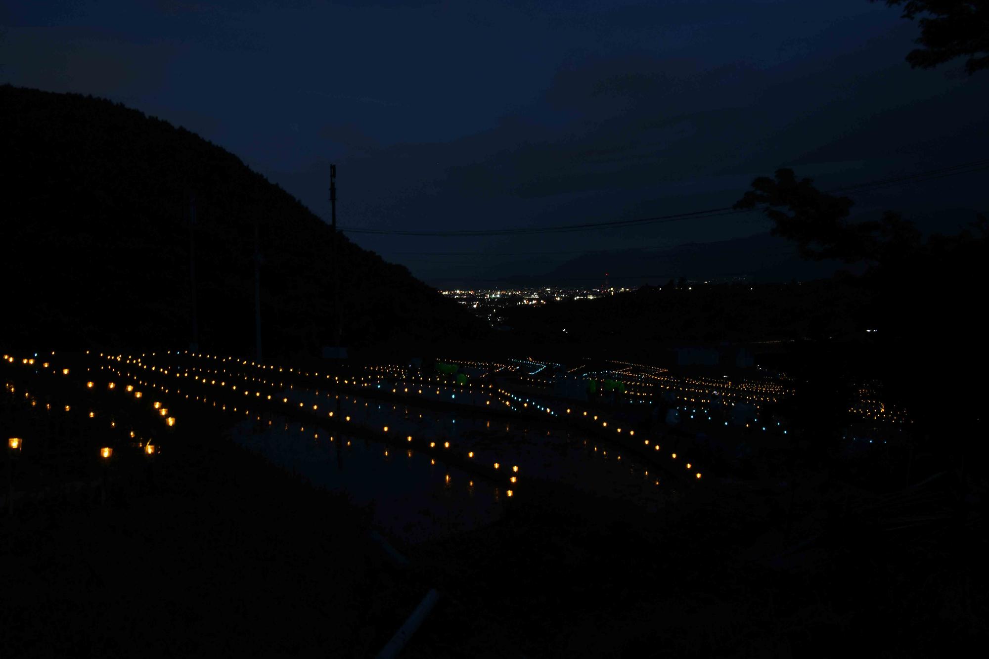 20240608御領棚田のイルミネーション7