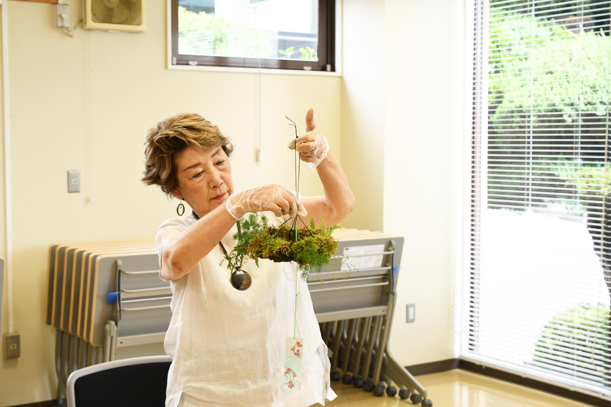 20240625苔を使ったリース作り8