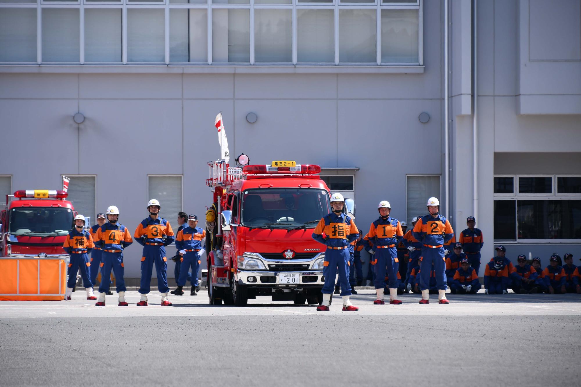 20240707甲府地区支部消防団員総合訓練大会9