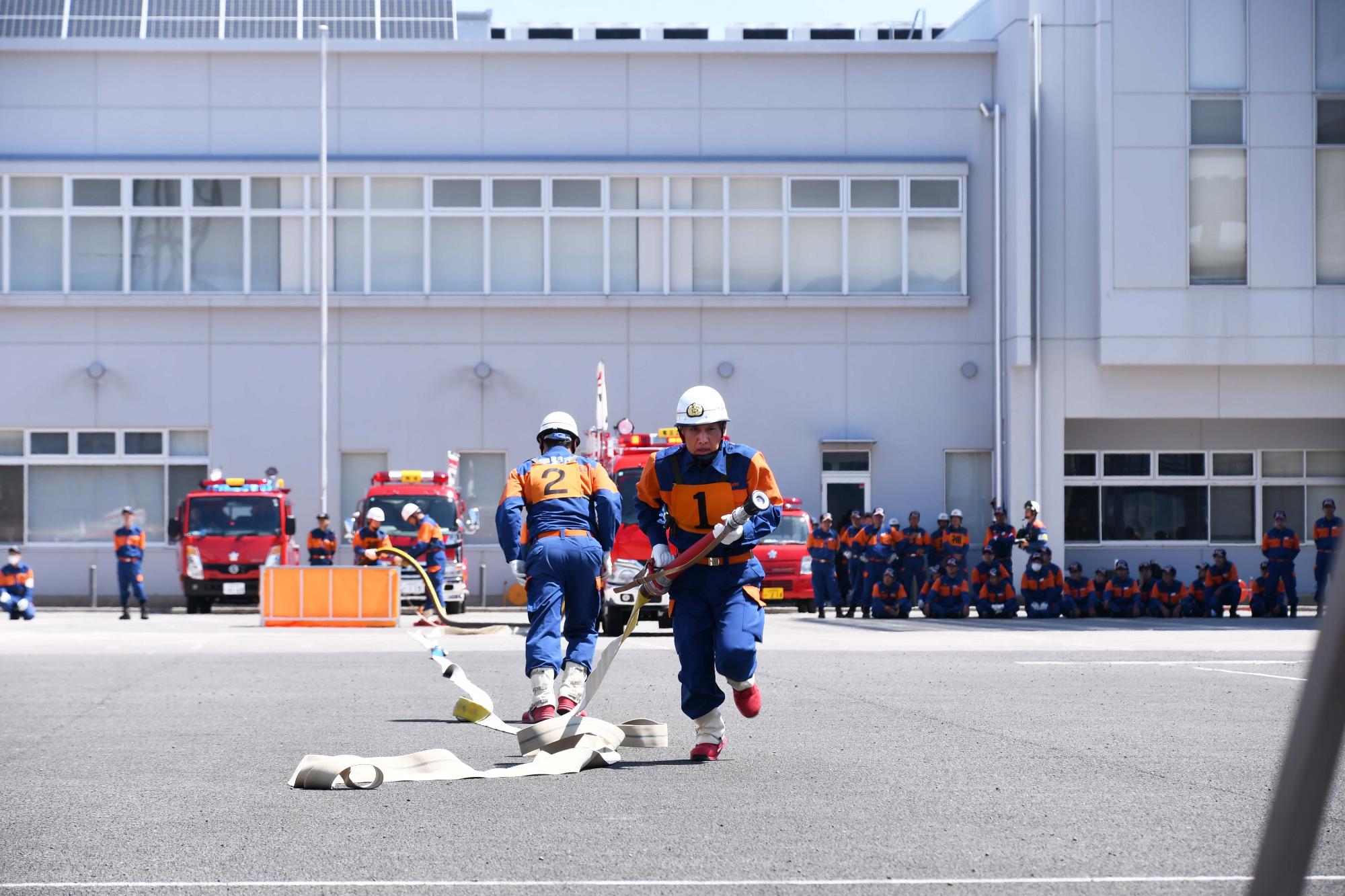 20240707甲府地区支部消防団員総合訓練大会10