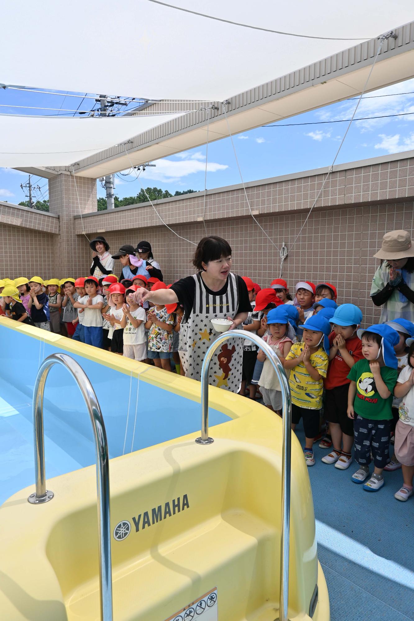 双葉西保育園プール開き4