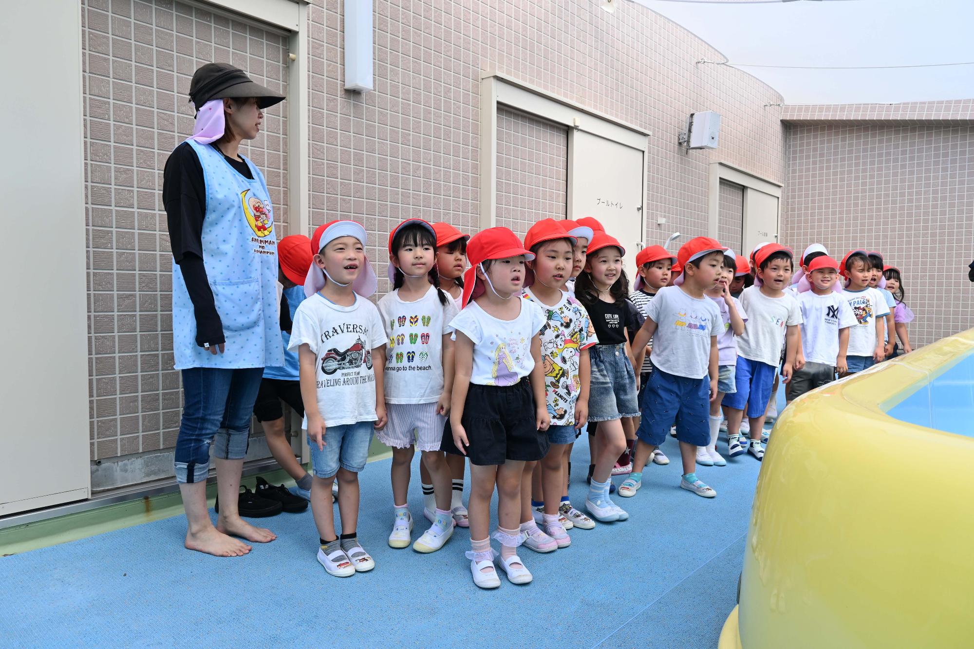 双葉西保育園プール開き15