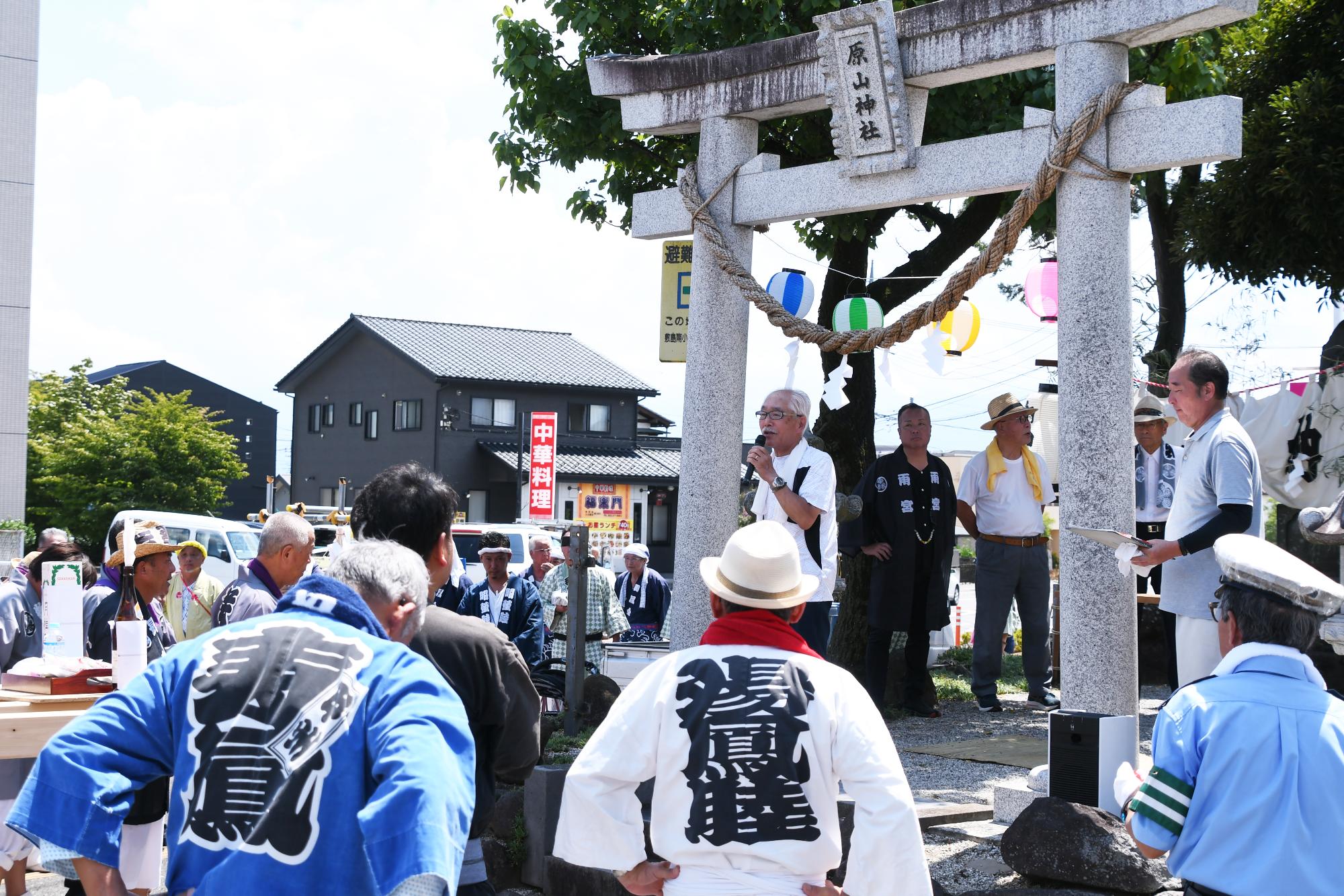 20240818原山神社祭典「水掛け祭り」1