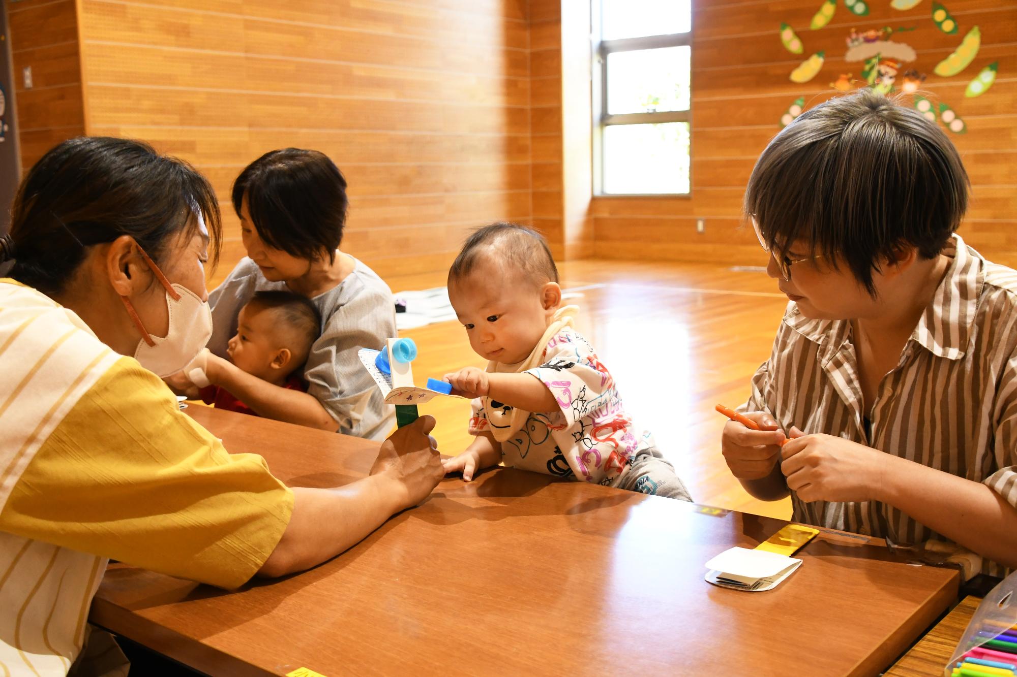 20240905玉幡児童館楽器作り1