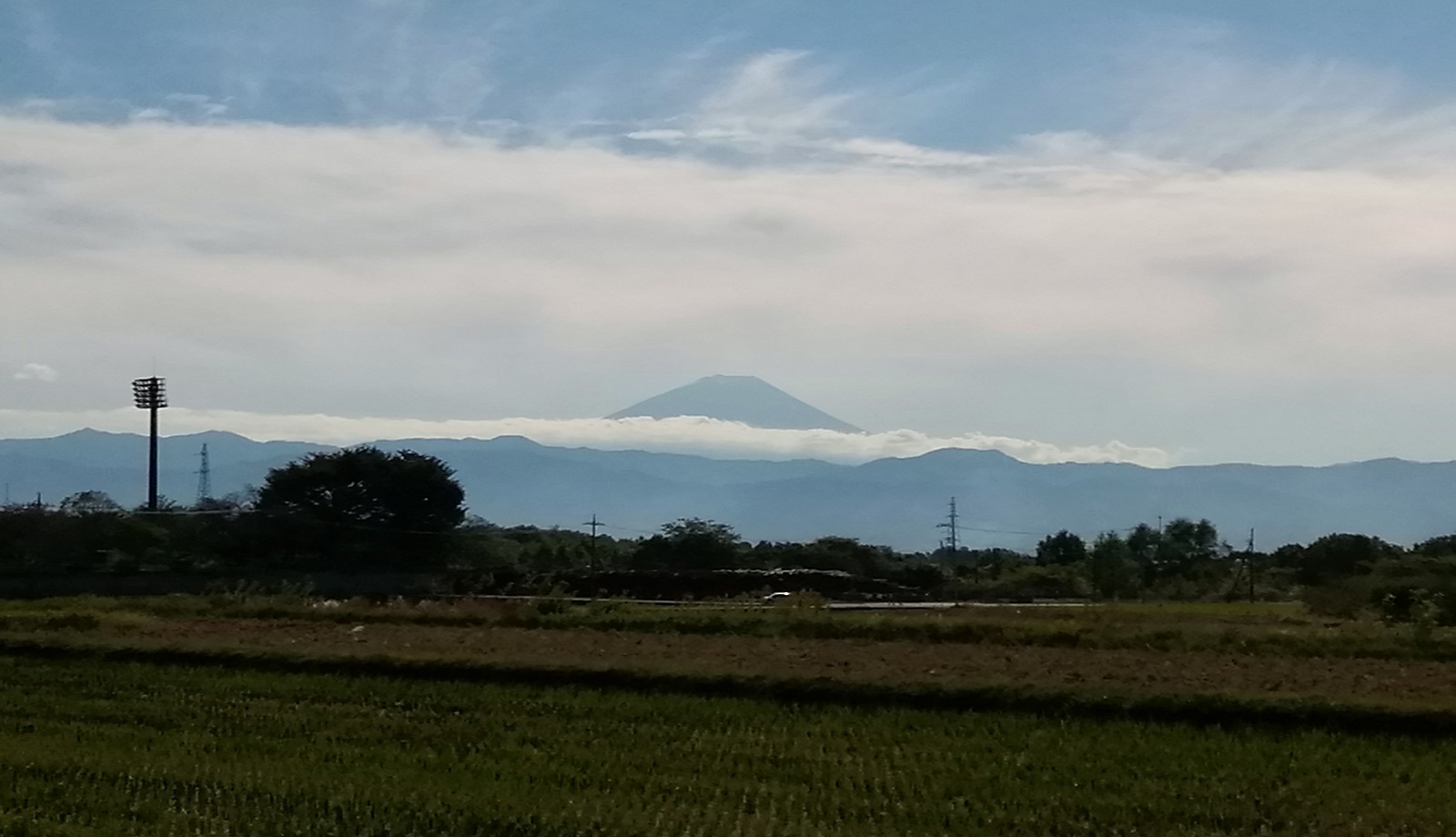 市営温泉百楽泉から望む富士