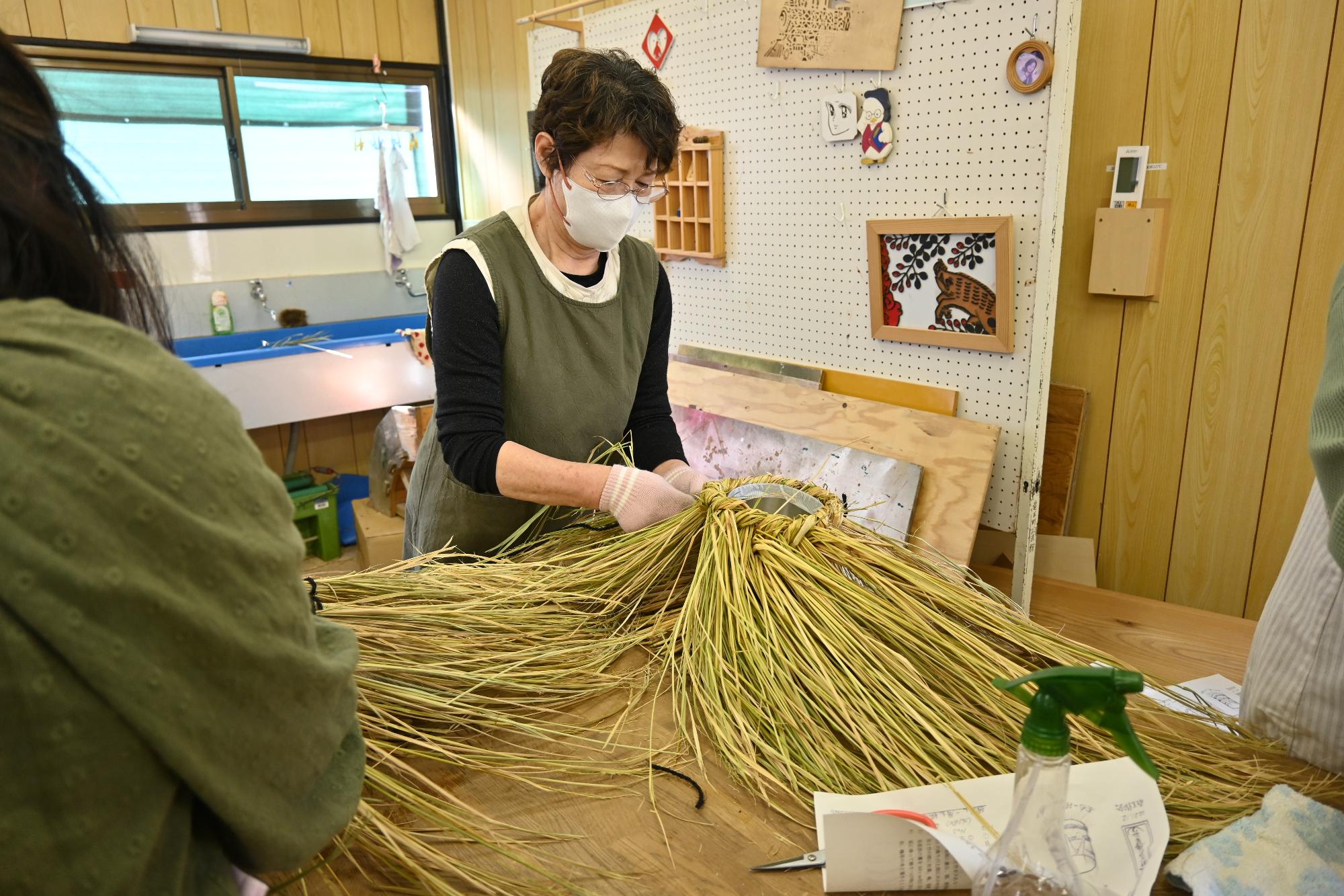 20241222手作り門松でお正月3