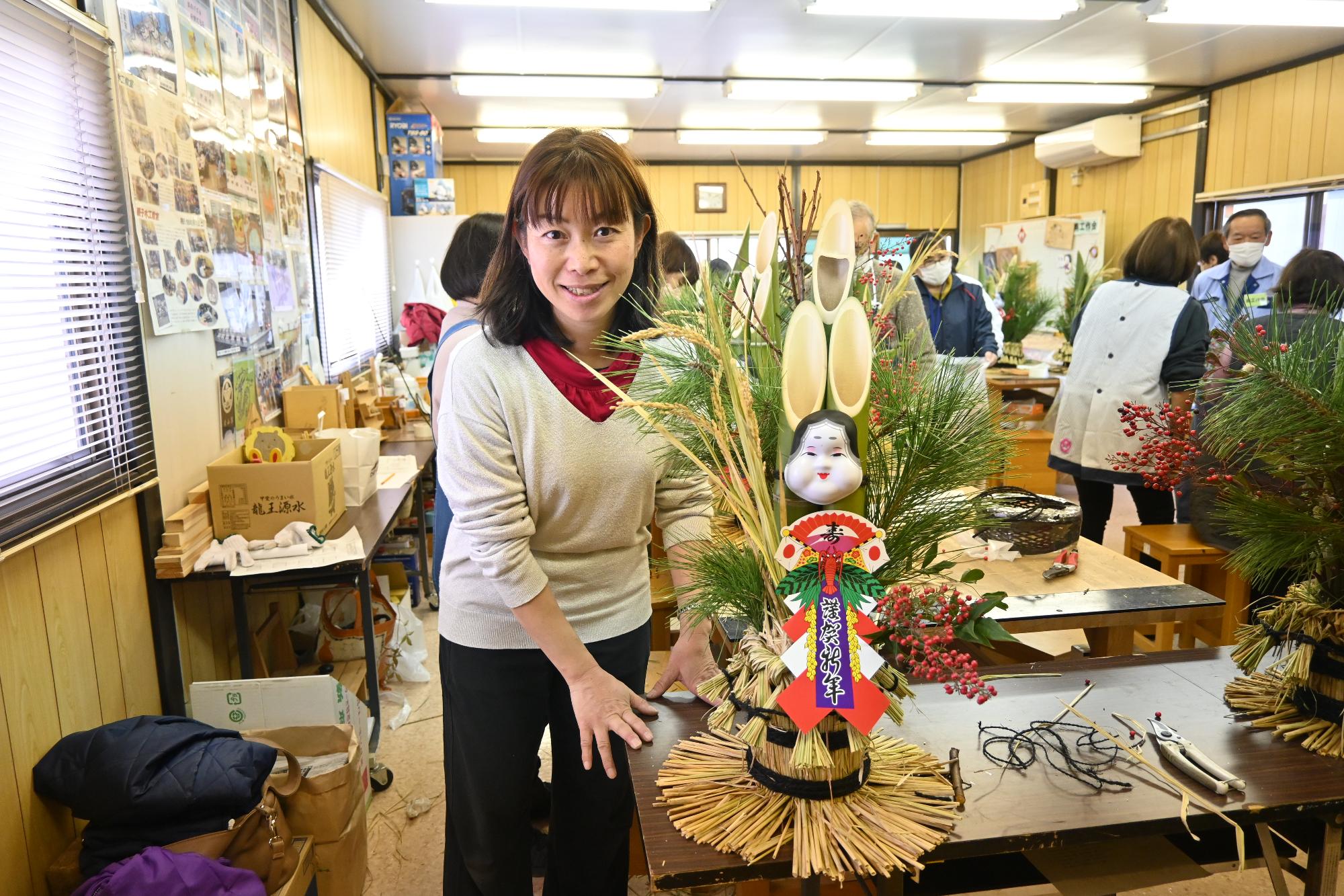 20241222手作り門松でお正月7