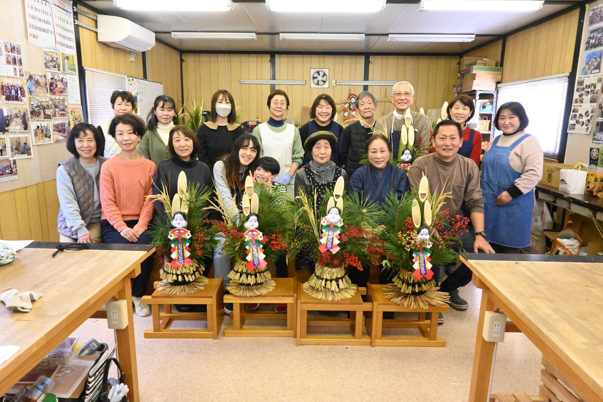 20241222手作り門松でお正月9