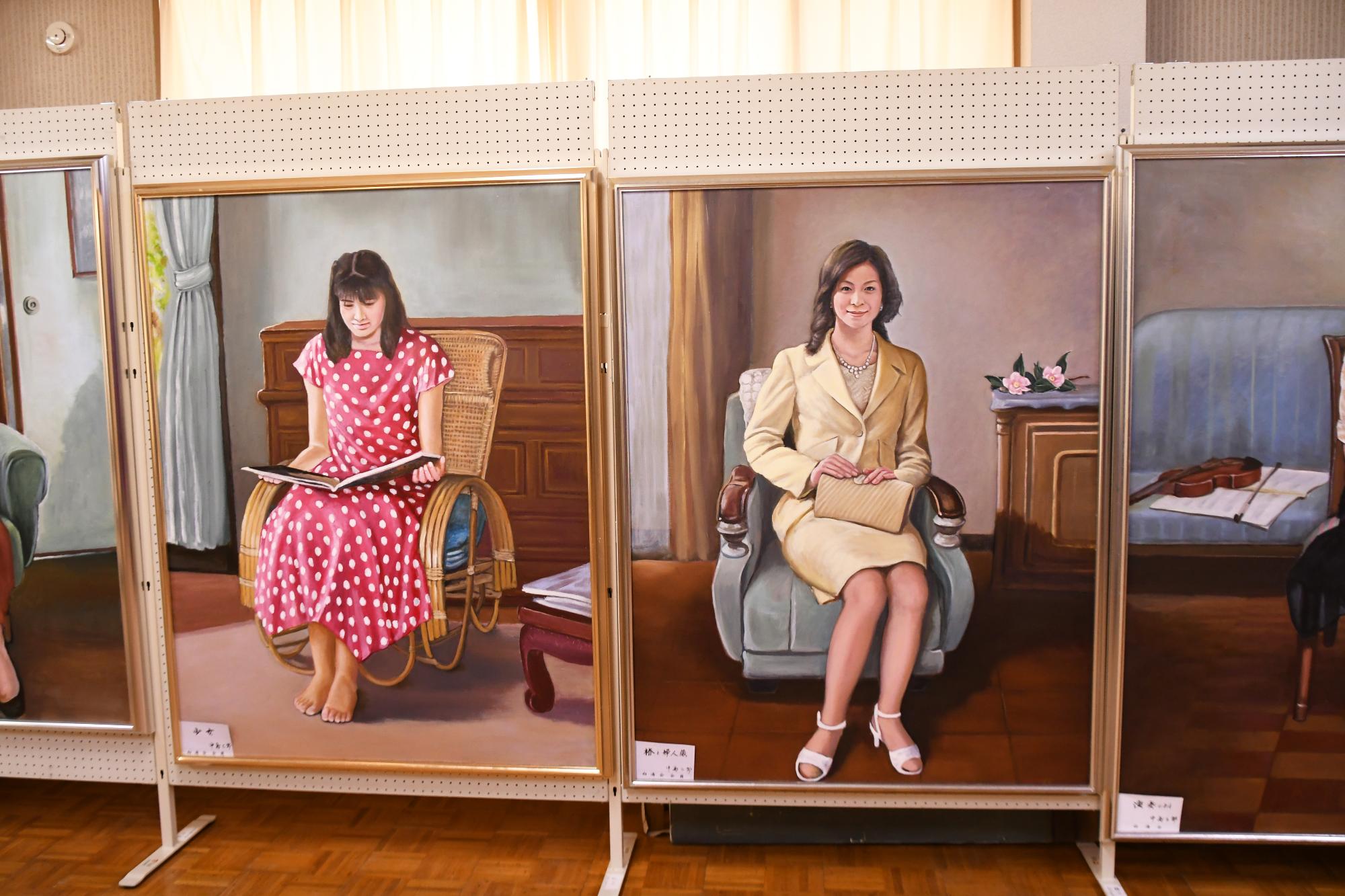 20250123田中区で油絵の作品展が行われました6