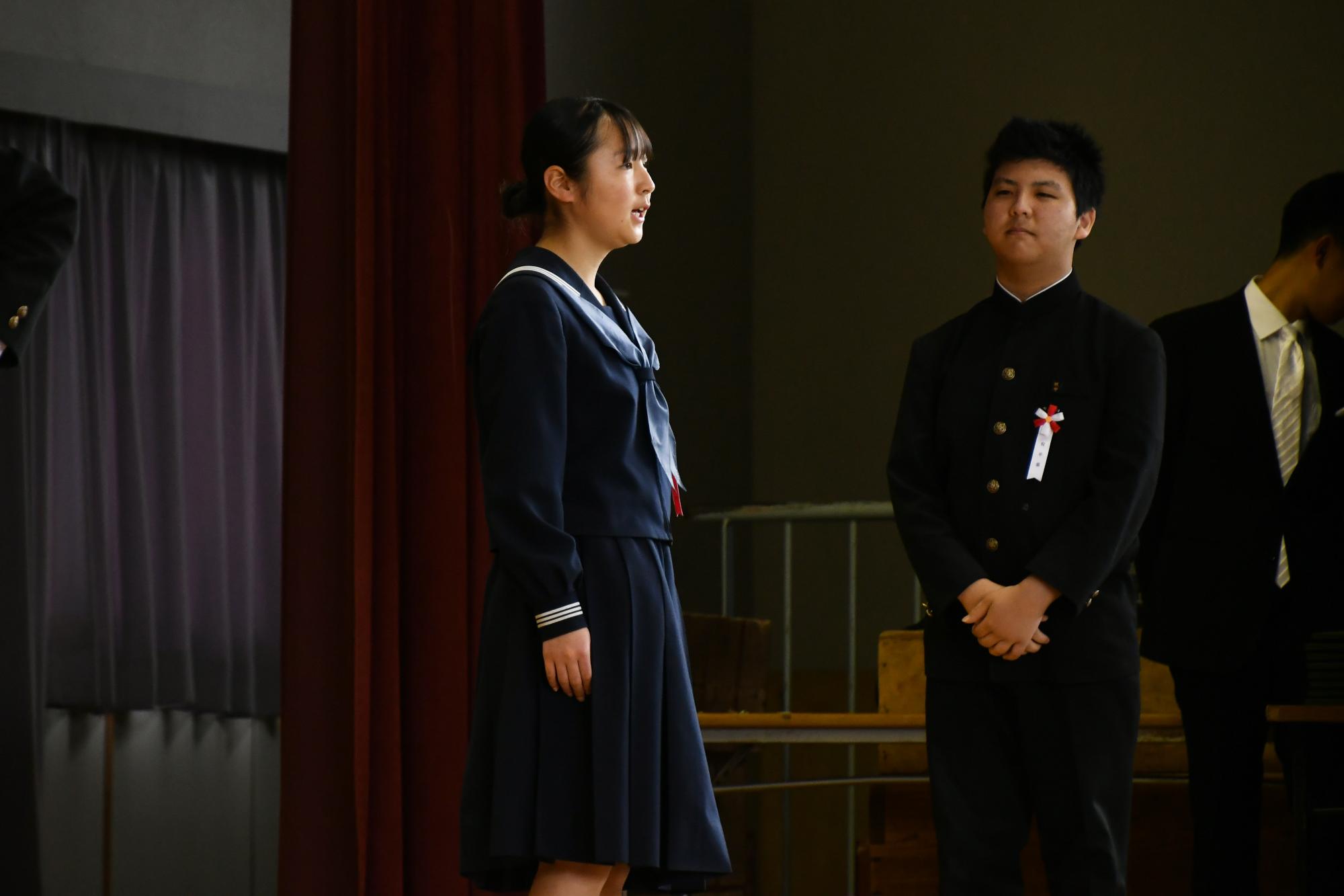 20250312双葉中学校卒業式7