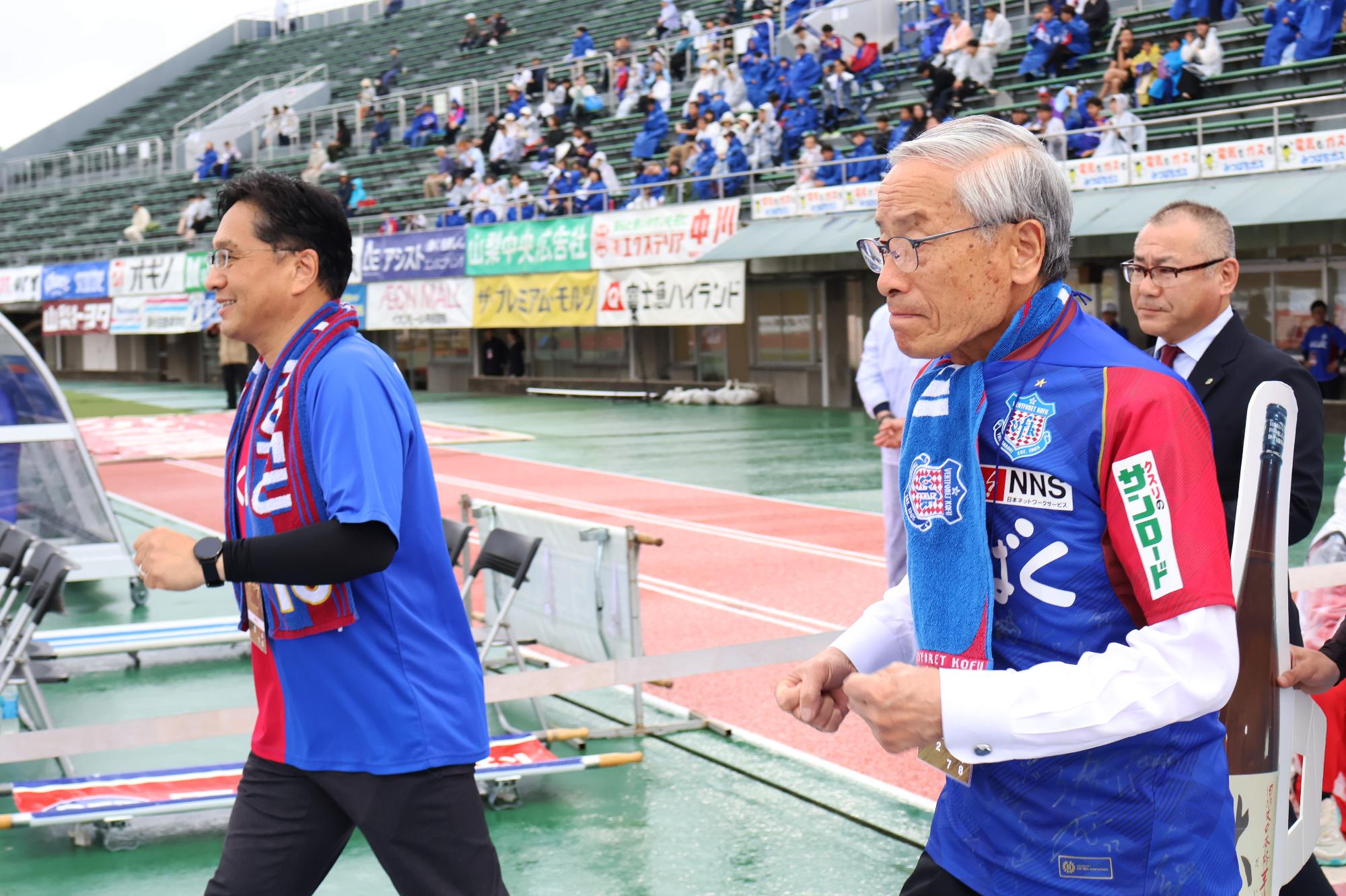 ヴァンフォーレ甲府甲斐市サンクスデーの写真