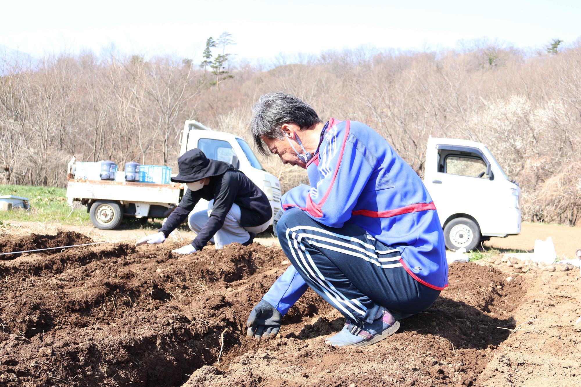 20250322じゃがいも植え付け体験3
